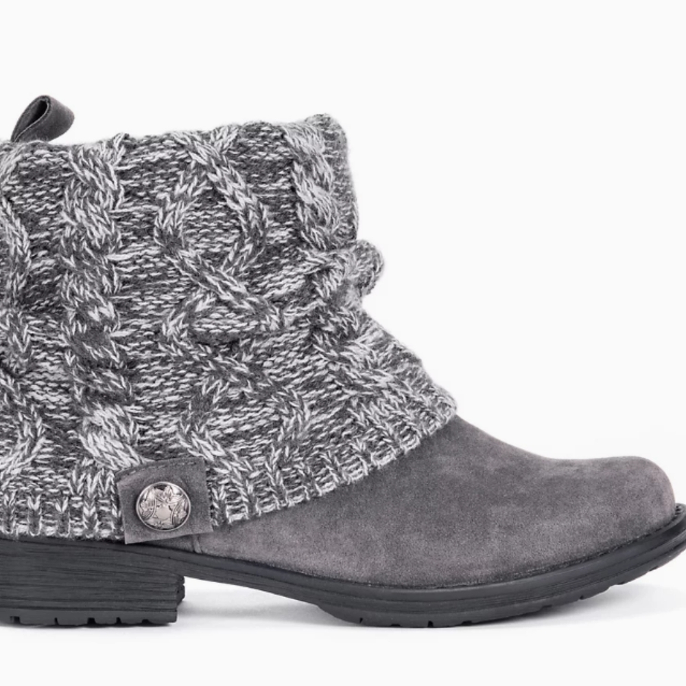 New Patrice grey sweater ankle boots